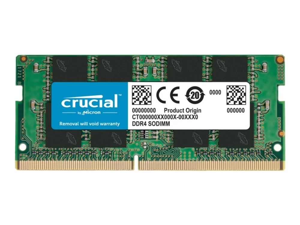 Crucial - DDR4 - moduuli - 8 GB - SO DIMM 260-PIN - 3200 MHz / PC4-25600 - CL22 - 1,2 V - ikke bufferet