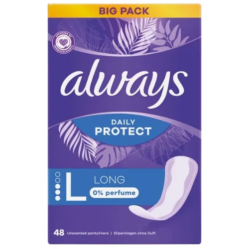 Always Daily Protect Hajusteettomat Pitkät Pikkuhousunsuojat - 48 kpl