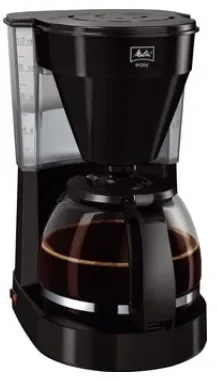 Melitta 1023-02, Suodatinkahvinkeitin, Jauhettu kahvi, 1050 W, Musta, Ruostumaton teräs