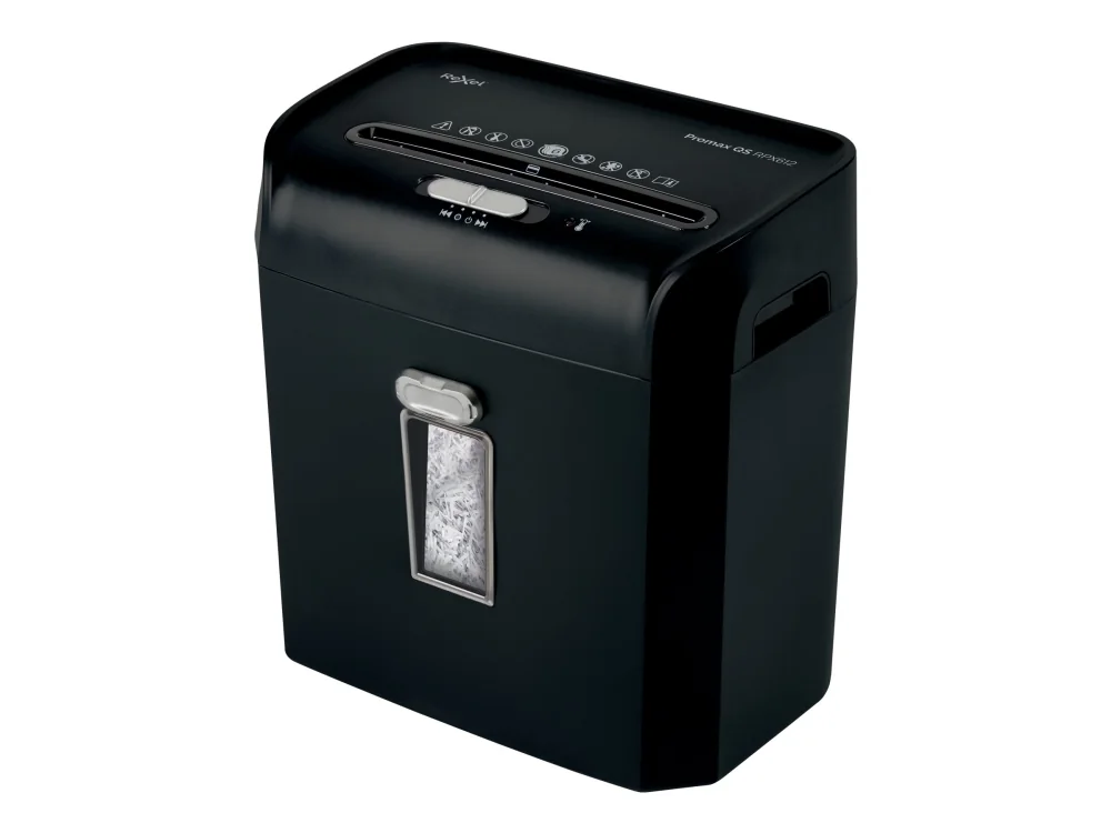 Rexel Promax RPX612 paperisilppuri, P4, Ristiinleikkaava, 22 cm, 4 x 40 mm, 12 L, 132 arkkia, 58 dB