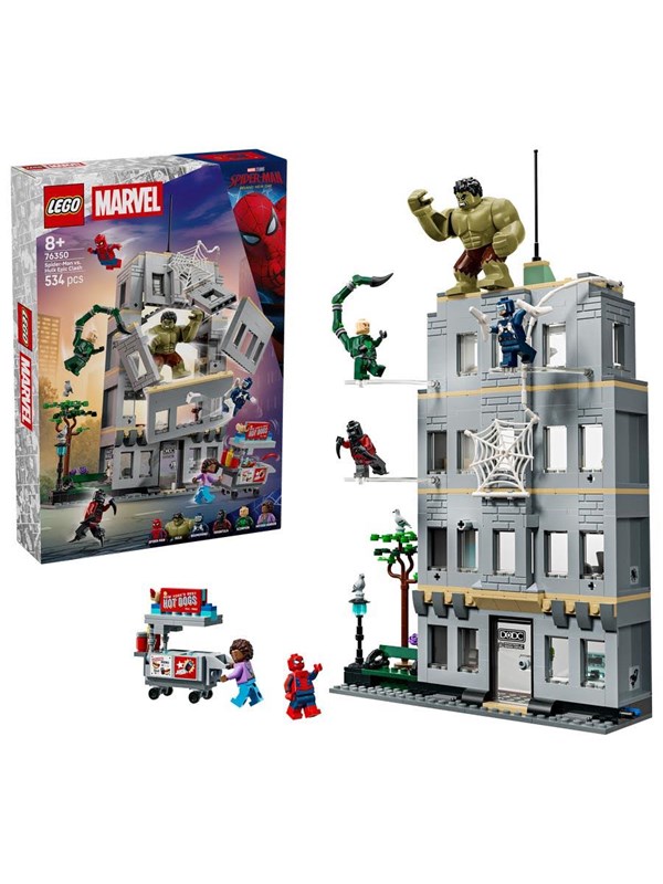 Eeppinen yhteenotto: Spider-Man vastaan Hulk LEGO® Super Heroes (76350)
