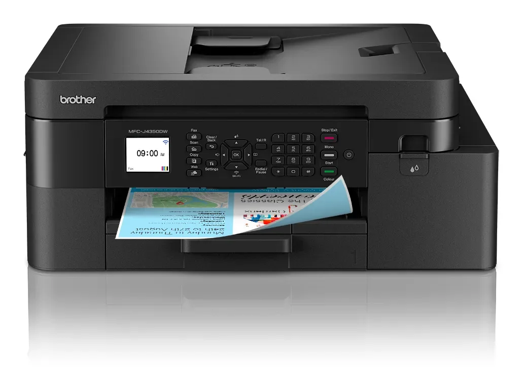 Brother MFC-J4350DW, Mustesuihku, Väritulostus, 1200 x 4800 DPI, Värikopiointi, A4, musta
