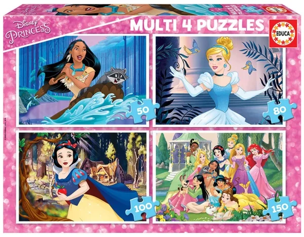 Educa 50-80-100-150 Disney Prinsessa