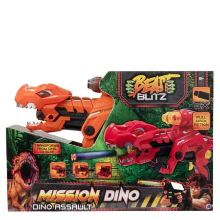 Beast Blitz Dino Assault Dart Gun – 6 Darts