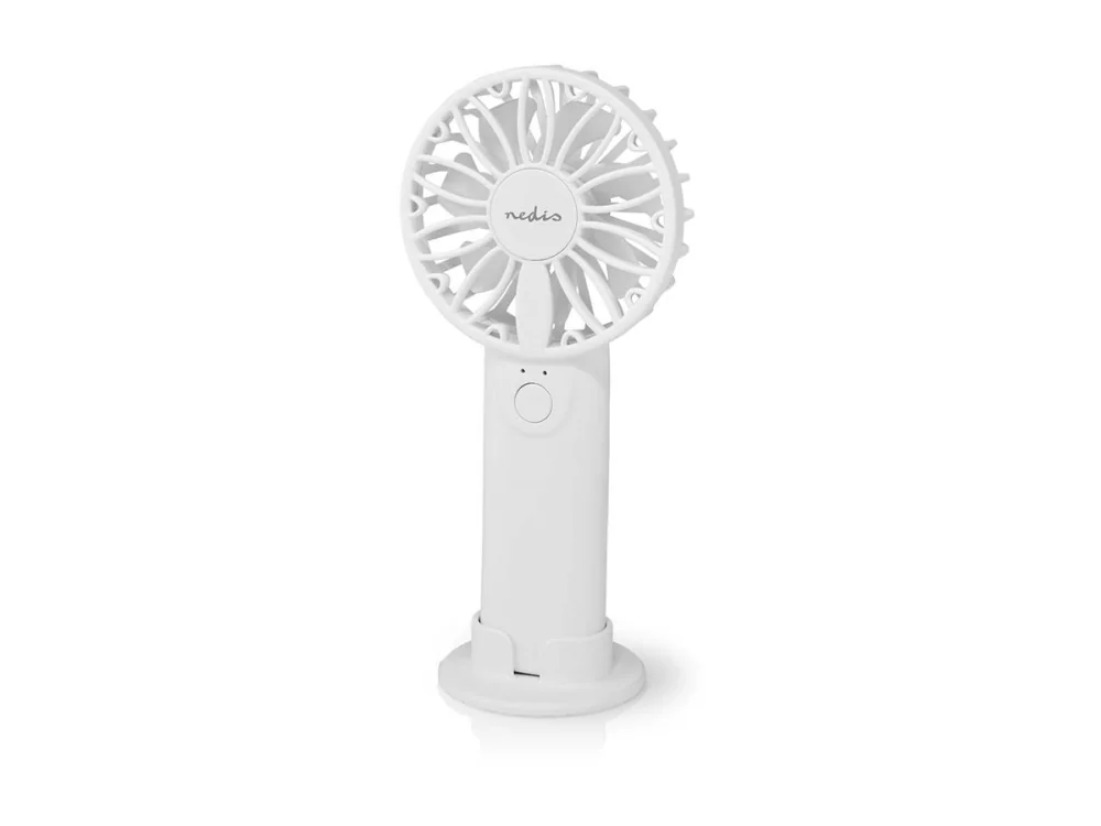 Nedis FNHH1WT, Valkoinen, 6 cm, 1 tuuletin(ta), Käsituuletin, 1 kpl, 0,9 W
