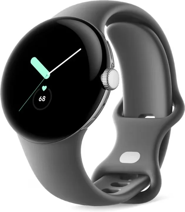 Google Pixel Watch - Polished Hopea with Charcoal Band