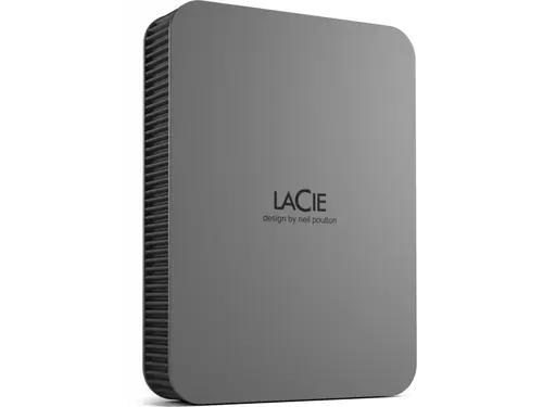 LaCie Mobile Drive Secure - Ulkoiset kovalevyt - 5TB - Harmaa