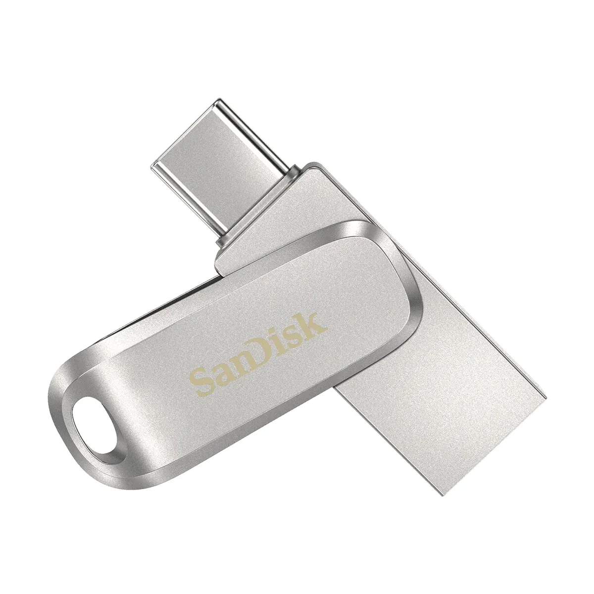 SanDisk Ultra Dual Drive Luxe USB 3.2 Gen 1 32 Gt -muistitikku, hopea