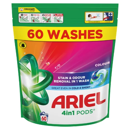 Ariel 4 in 1 Colour Pyykinpesukapselit - 60 kpl