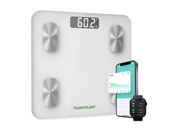 Tunturi Älyvaaka SC30 Smart Badevægt - Hvid