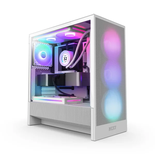 NZXT H5 Flow RGB (2024) - Kotelot - Miditower - Valkoinen