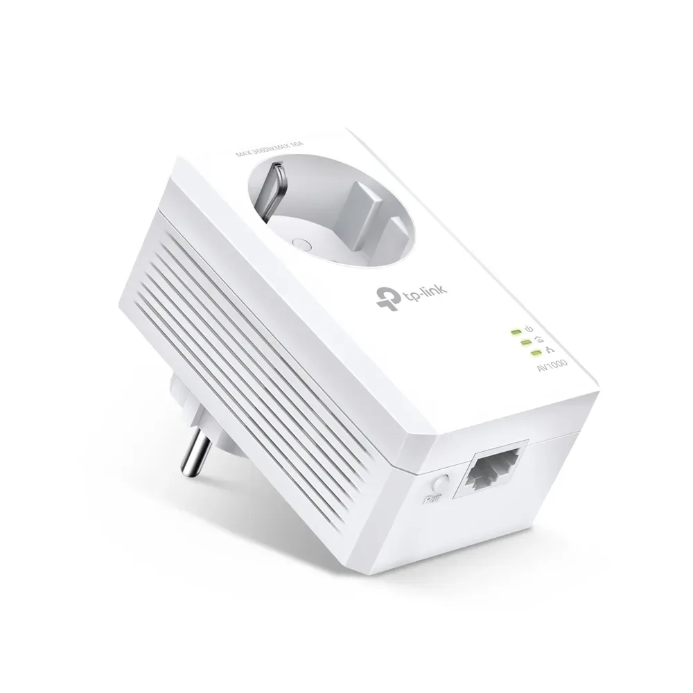 TP-Link Powerline TL-PA7017P AV1000 Gigabit Passthrough Powerline -sovitin Homeplug / PowerLine