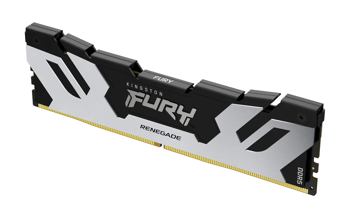 Kingston FURY Renegade 16 Gt (1 x 16 Gt) DDR5 6400 MHz, CL32 -muisti, musta / hopea (XMP)