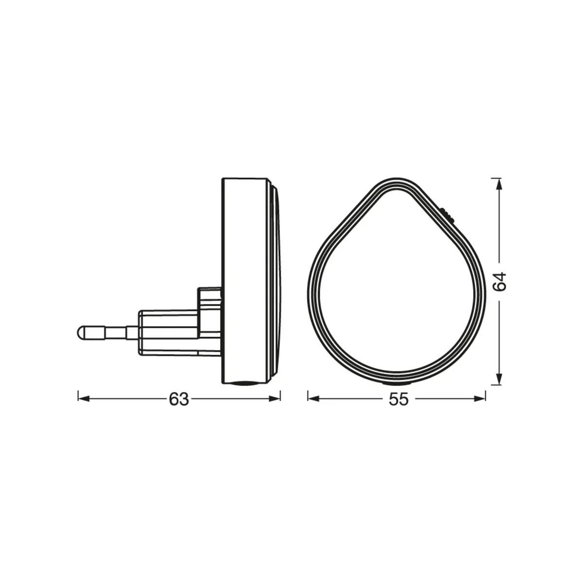 Osram Lunetta Raindrop Sensor 15lm 0.5W/830 39mm white