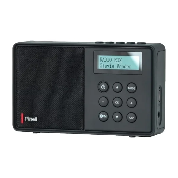 Pinell Micro kannettava radio, musta