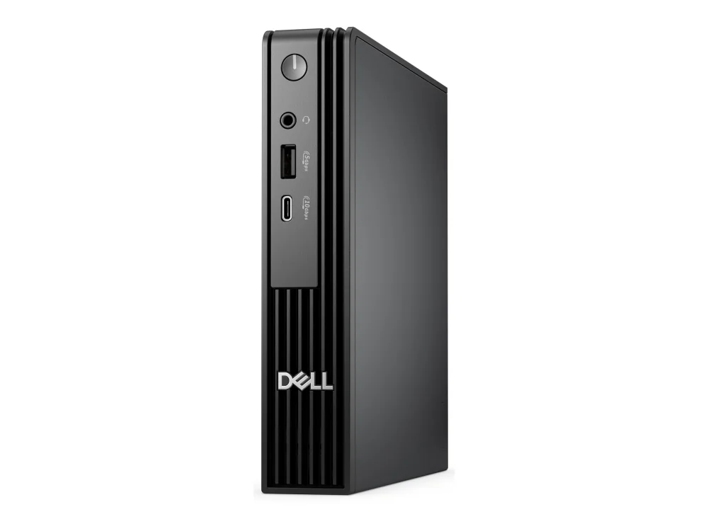 Dell Pro Micro QCM1250 i3-14100T, 8 Gt, 512 Gt SSD, Win 11 Pro -pöytätietokone, Micro, musta