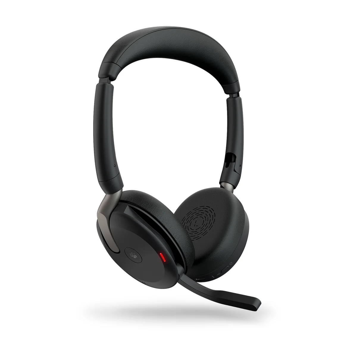 Jabra Evolve2 65 Flex MS -langaton stereokuulokemikrofoni + Link 380c-sovitin ja langaton latausalusta, musta