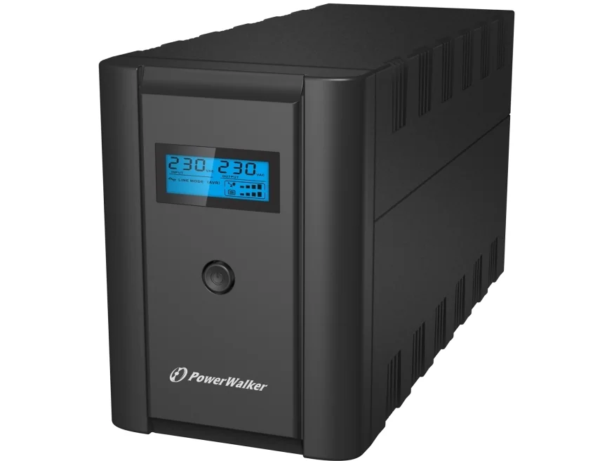 PowerWalker VI 1200 LCD/FR, Interaktivt indgangsstik, 1,2 kVA, 600 W, Sine, 170 V, 280 V
