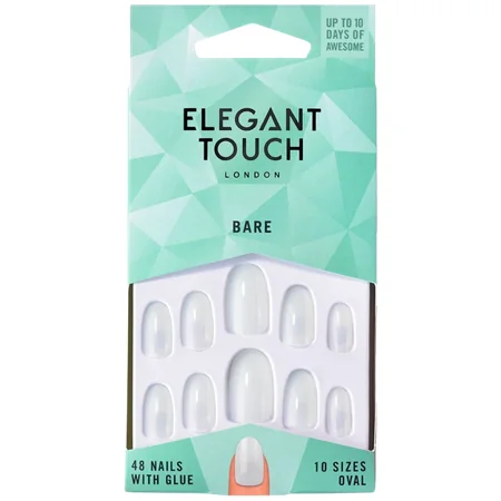 Elegant Touch Bare Oval False Nails - 48 kpl