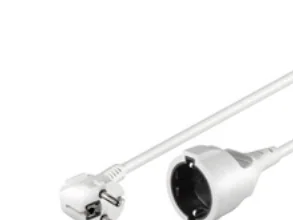 Pro Power cable C13 Ext. - Valkoinen - 5m