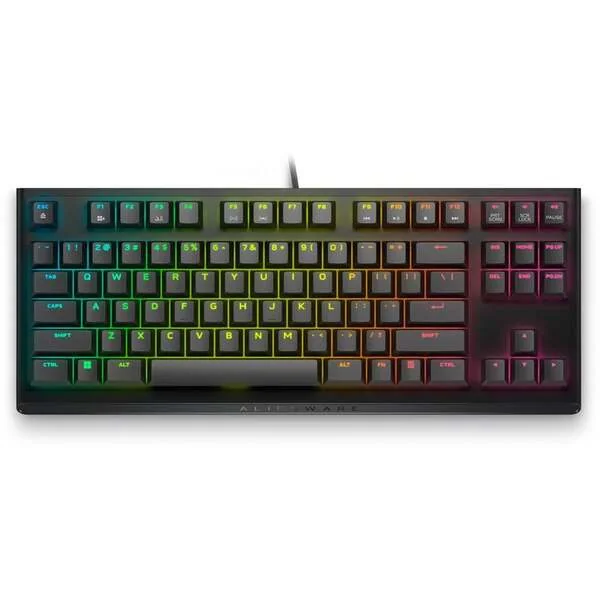 Dell Alienware AW420K - Näppäimistö - tenkeyless - Dark Side of the Moon - Pelinäppäimistö - Englanti (US) - Musta