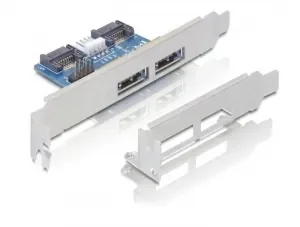 Delock Slot Bracket 2x Esatap 5v/12v Liitäntäkortti/-sovitin