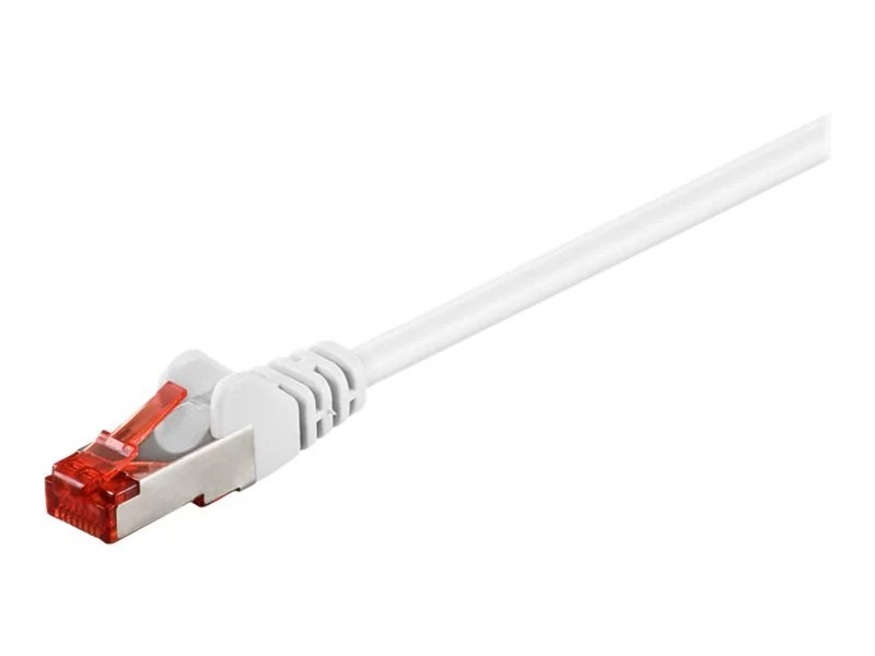 Wentronic Goobay - Verkkokaapeli - RJ-45 (M) - RJ-45 (M) - 25 cm - SFTP, PiMF - CAT 6 - halogeeniton, valettu - valkoinen (93217)