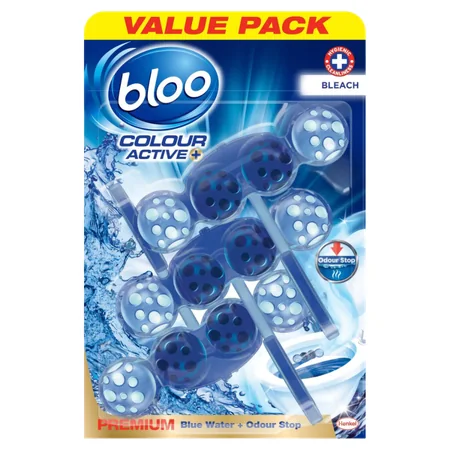 Blooo Colour Active Bleach WC-reunapalikat - 3 kpl