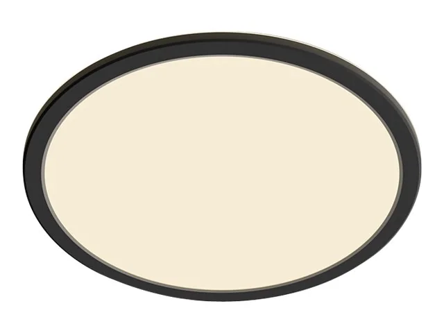 Philips Superslim CL550 Ceiling lamp Ø250 mm LED 15W 2700K SceneSwitch IP44, Black