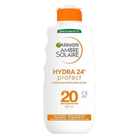Garnier Ambre Solaire Hydra 24H Protect SPF20 Kosteuttava Aurinkovoide - 200 ml