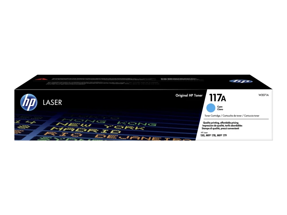 HP 117A alkuperäinen syaani laservärikasetti, 700 sivua, Syaani, 1 kpl