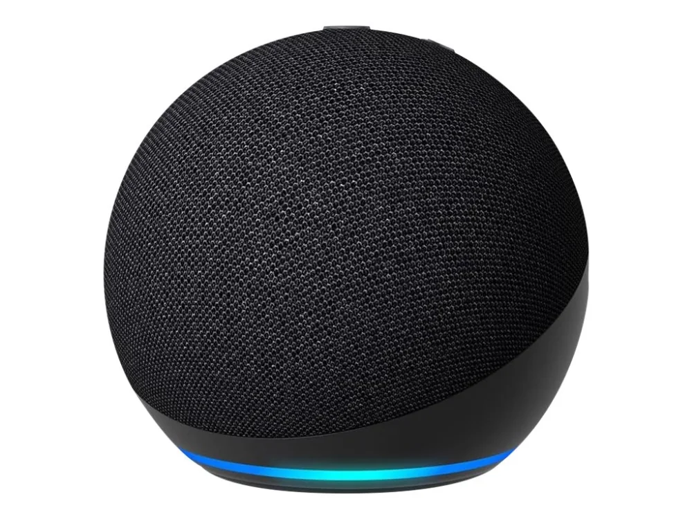 Amazon Echo Dot (5. Gen), Amazon Alexa, Pyöreä, Musta, Saksa, Englanti, Espanja, Ranska, Italia, Android, Fire OS, 4,4 cm