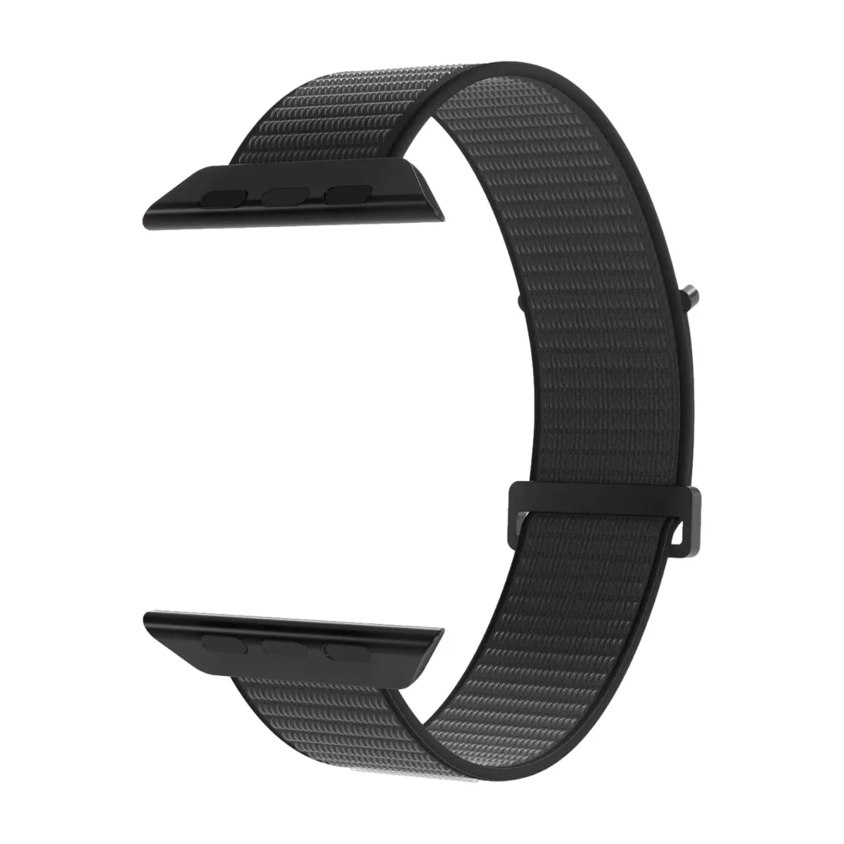 PURO Sport Band Apple Watch -ranneke, 42-49 mm, musta