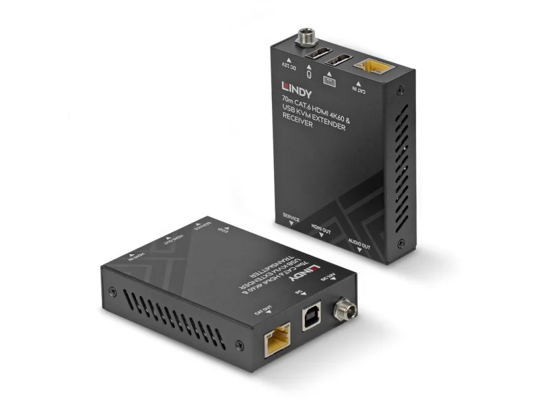 Lindy 70m Cat.6 HDMI 4K60 USB and Audio KVM Extender