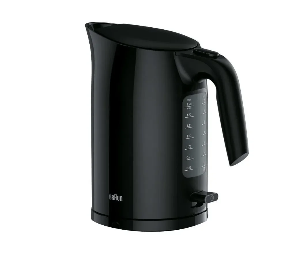 Braun PurEase WK 3100 -vedenkeitin, 1,7 l, 2200 W, musta