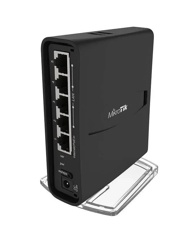 MikroTik hAP ac2 -reititin, Wi-Fi 5, Dual-band, PoE, musta