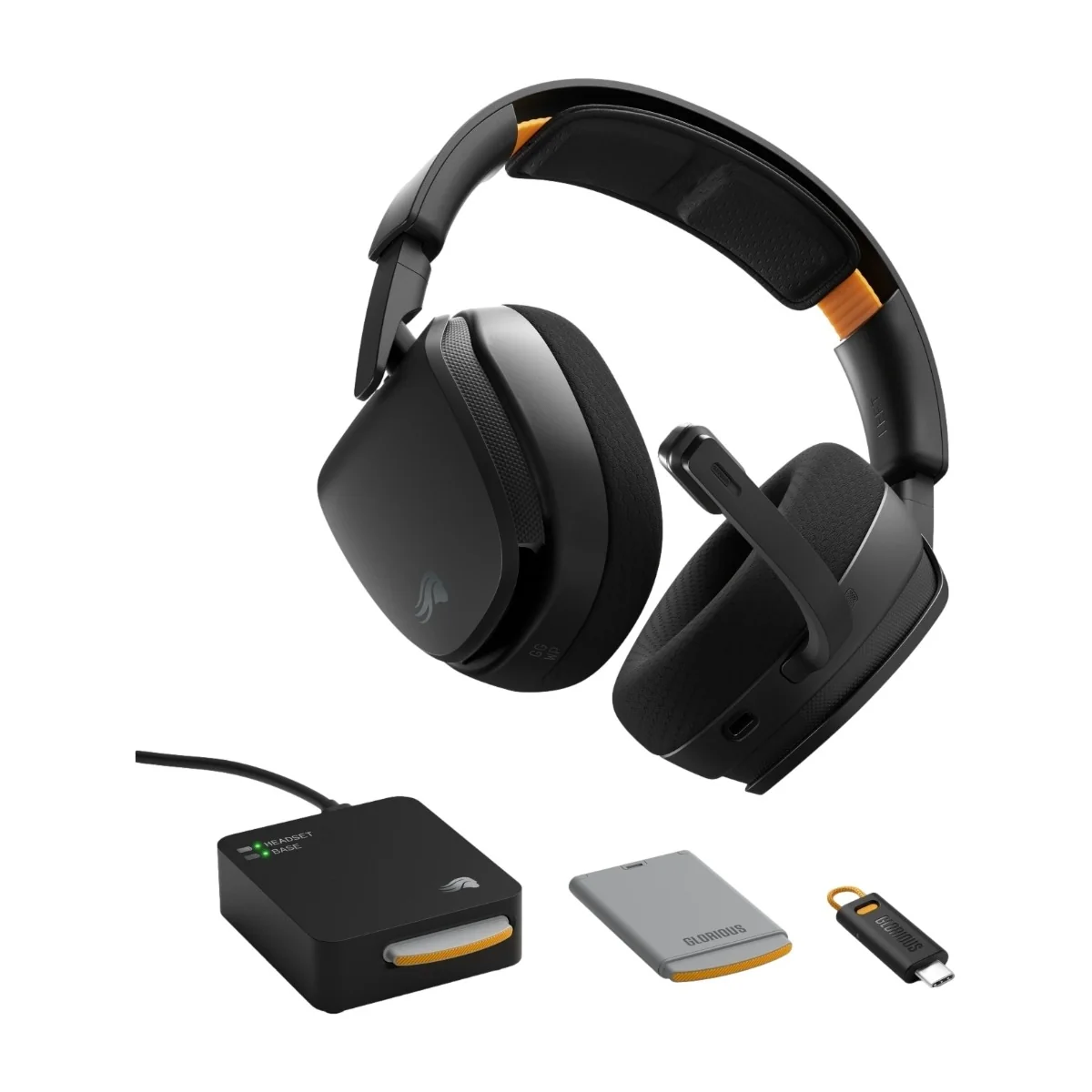 Glorious GHS Wireless InfinitePlay -peliheadset, musta
