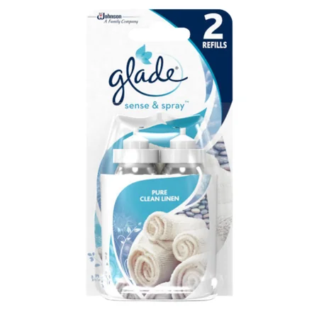 Glade Sense & Spray Pure Clean Linen Täyttöpakkaus – 18 ml (2 kpl)