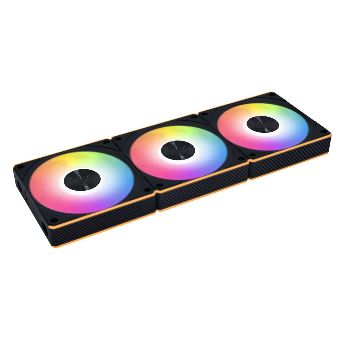 Lian Li UNI FAN CL Wireless PWM RGB -tuuletinsarja, 120 mm, nestelaakeri, 3 kpl, musta