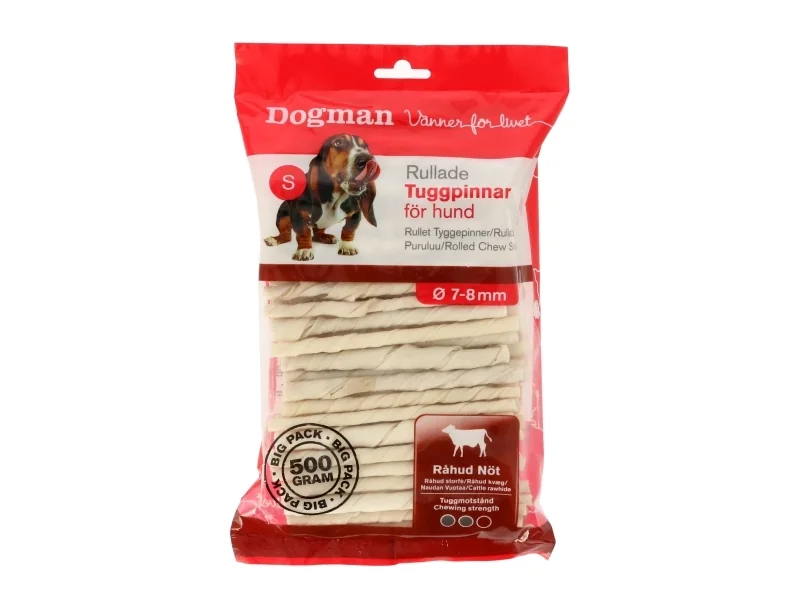 DOGMAN Purutikut 7-8mm 100-pack valkoinen
