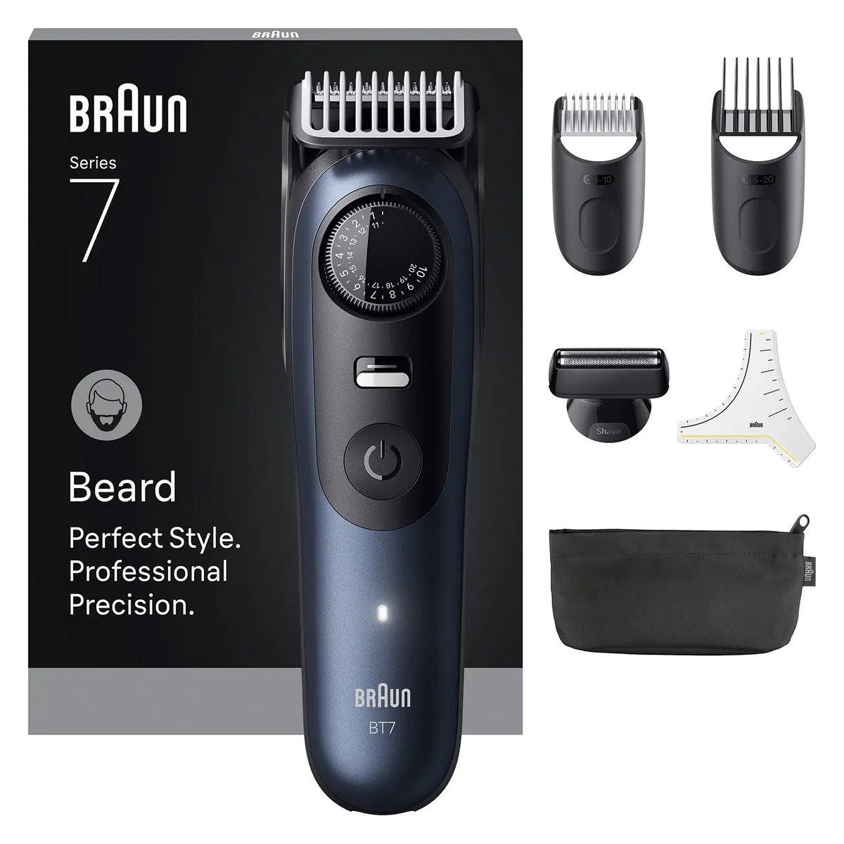 Braun Partatrimmeri Styler BT 7520 - Black / Deep Blue