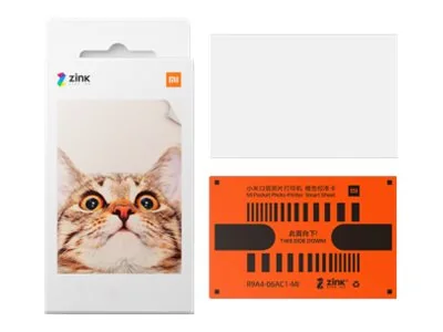 Xiaomi 6934177716485, 5x7.6 cm, 2x3, Valkoinen, Xiaomi Mi Portable Photo Printer, 20 kpl
