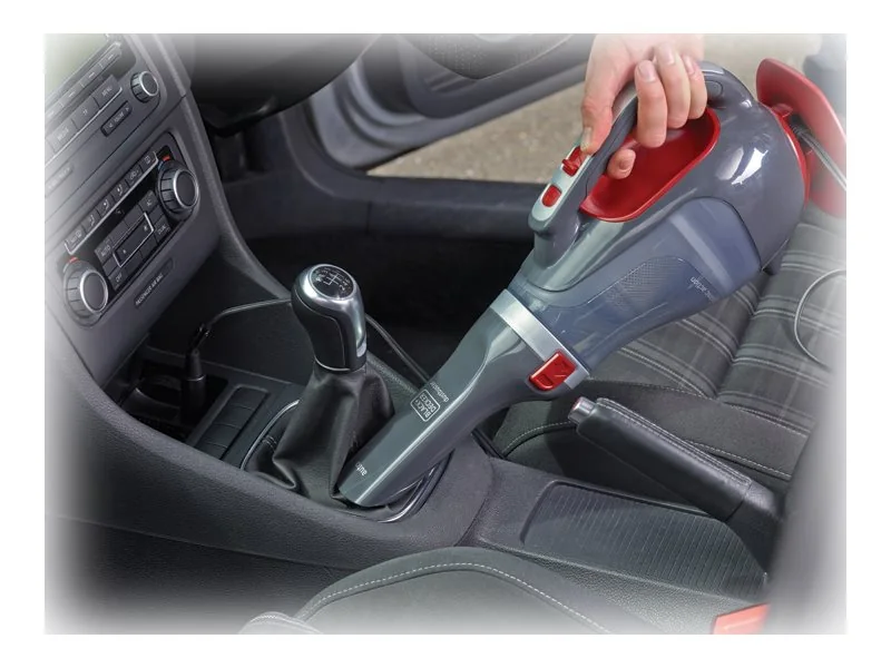 Black & Decker ADV1200, Kuiva, 1053 l/min, Pussiton, Harmaa, Punainen, 0,61 L, 5 m