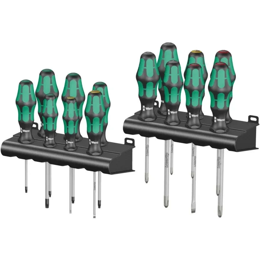 WERA WERK Wera ruuvimeisselisarjaPowerform Big Pack 30016 osat laatikossa, jossa ikkunaRack, PH,PZ,LK,TORX
