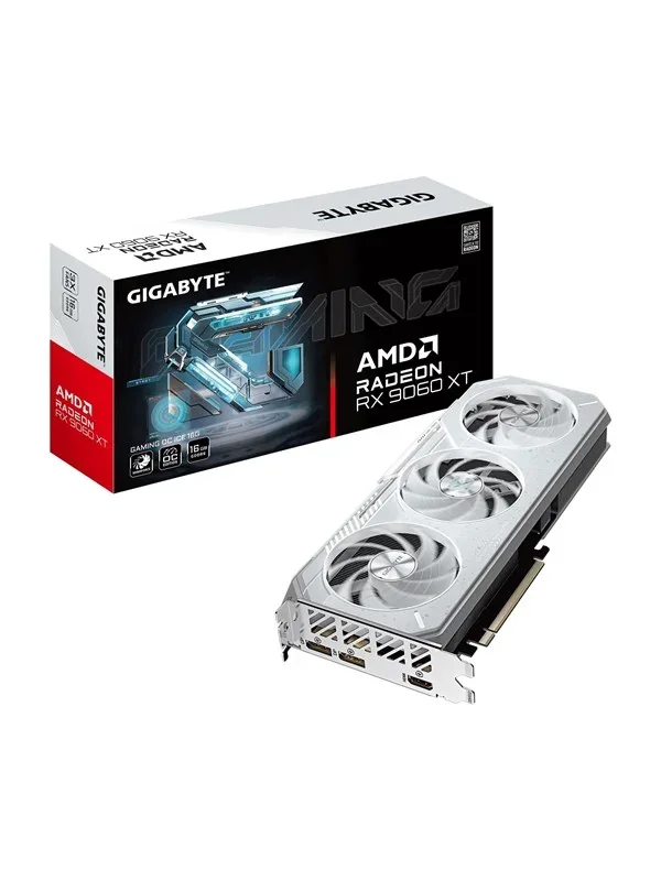 Gigabyte Radeon RX 9060 XT GAMING ICE OC 16 Gt -näytönohjain
