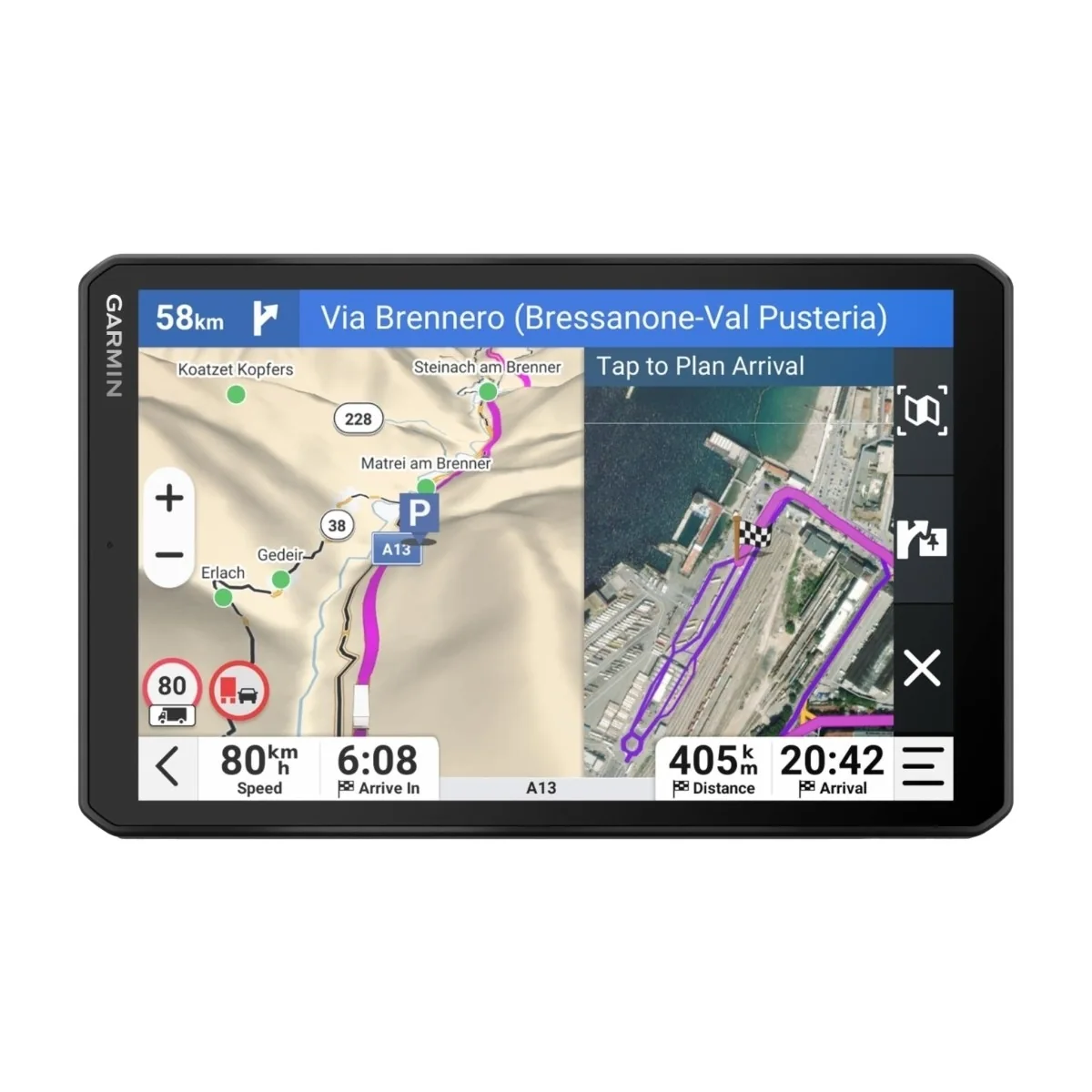 Garmin dezl LGV820 GPS-rekkanavigaattori