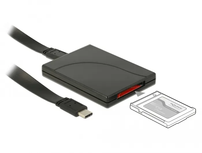 Delock USB Type-C -kortinlukija CFexpress-muistikortteja varten - Kortinlukija (CF) - USB-C 3.1 Gen 2