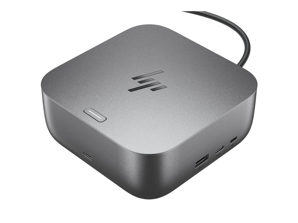 HP Thunderbolt 4 100W G6 -telakka, langallinen, Thunderbolt 4, 100 W, 10,100,1000,2500 Mbit/s, harmaa, 5K Ultra HD, 5K Ultra HD