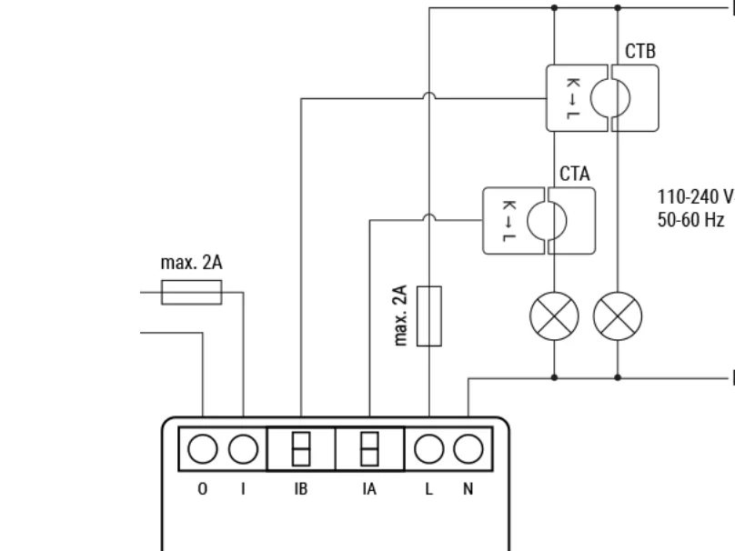 Shelly EM Gen4 - WiFi & Zigbee 1-vaiheinen energiamittari, 50A
