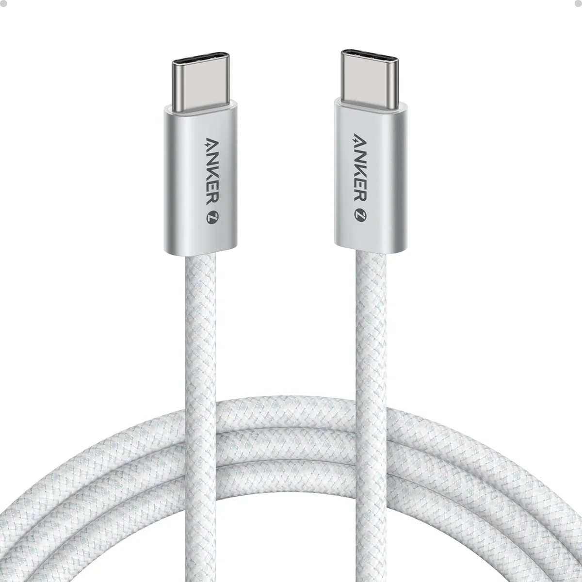 Anker Zolo USB-C -kaapeli, 240 W, 1,8 m, valkoinen